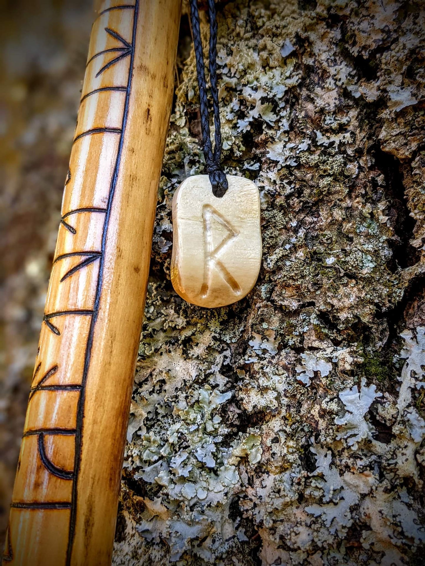 54" Ash Reiðstafr Staff | Walking Stick