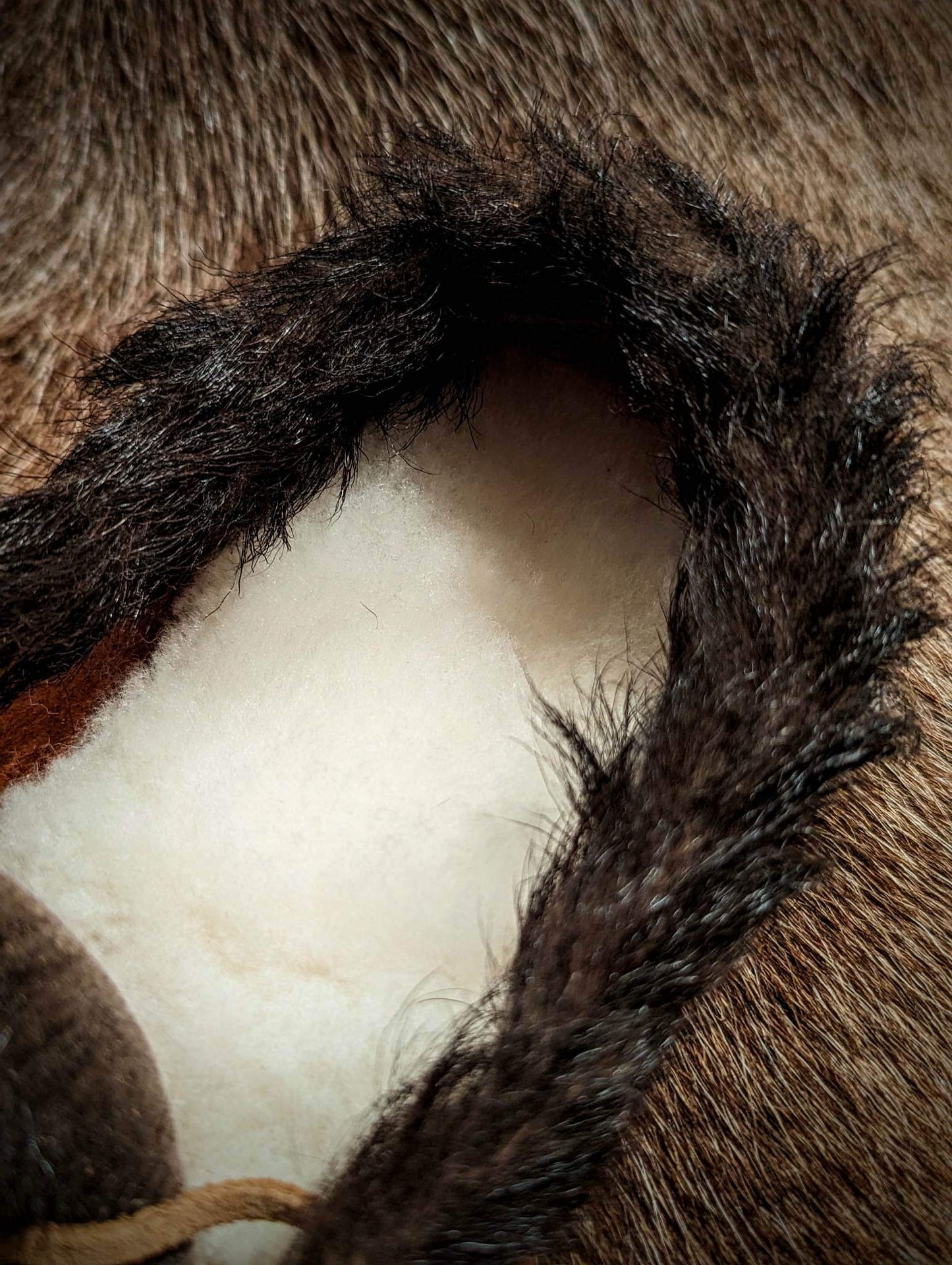 Leather Goat Hide and Sheepskin Slipper
