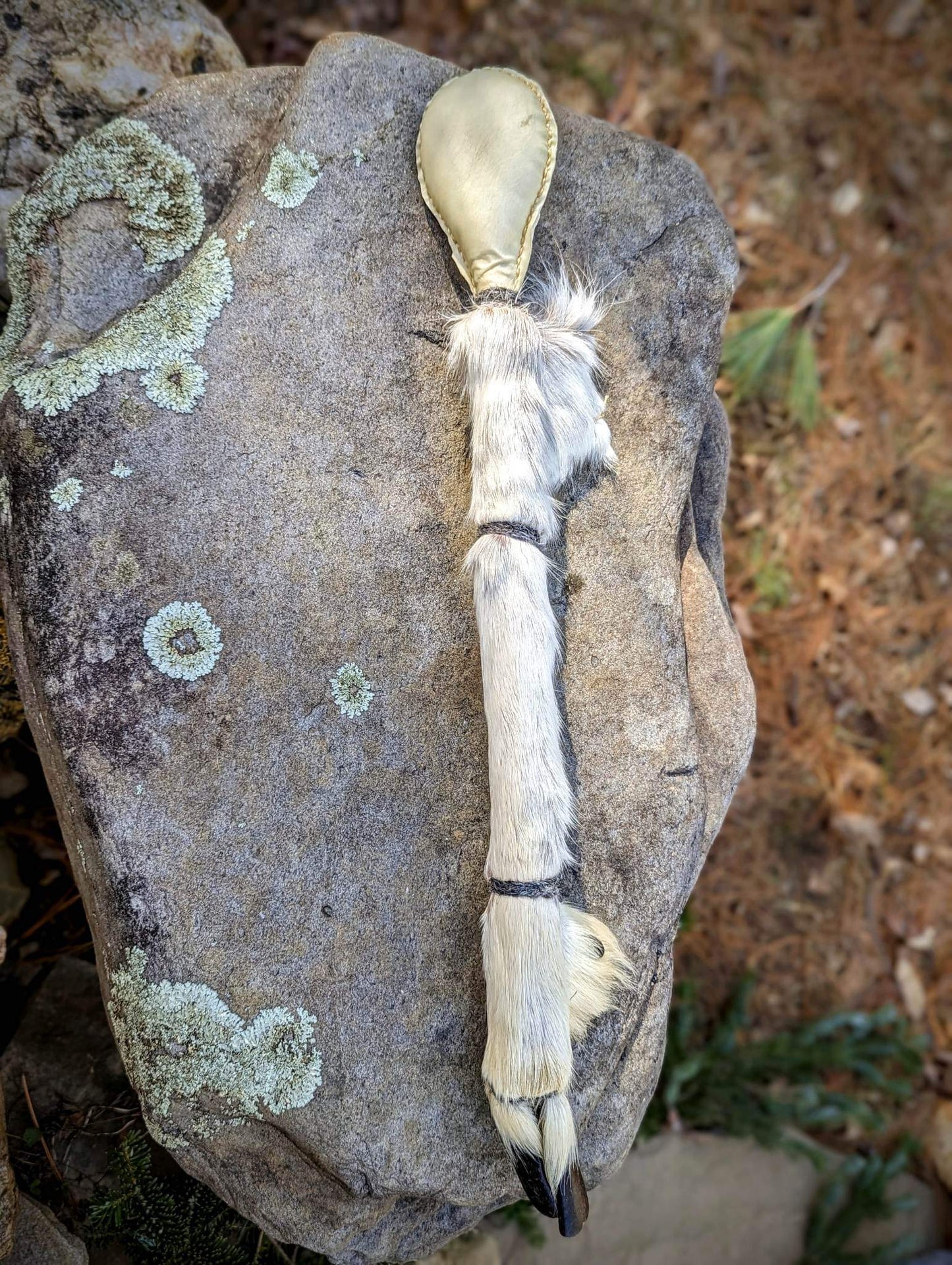 Reindeer Drum With Leg and Hoof Beater And Rattle