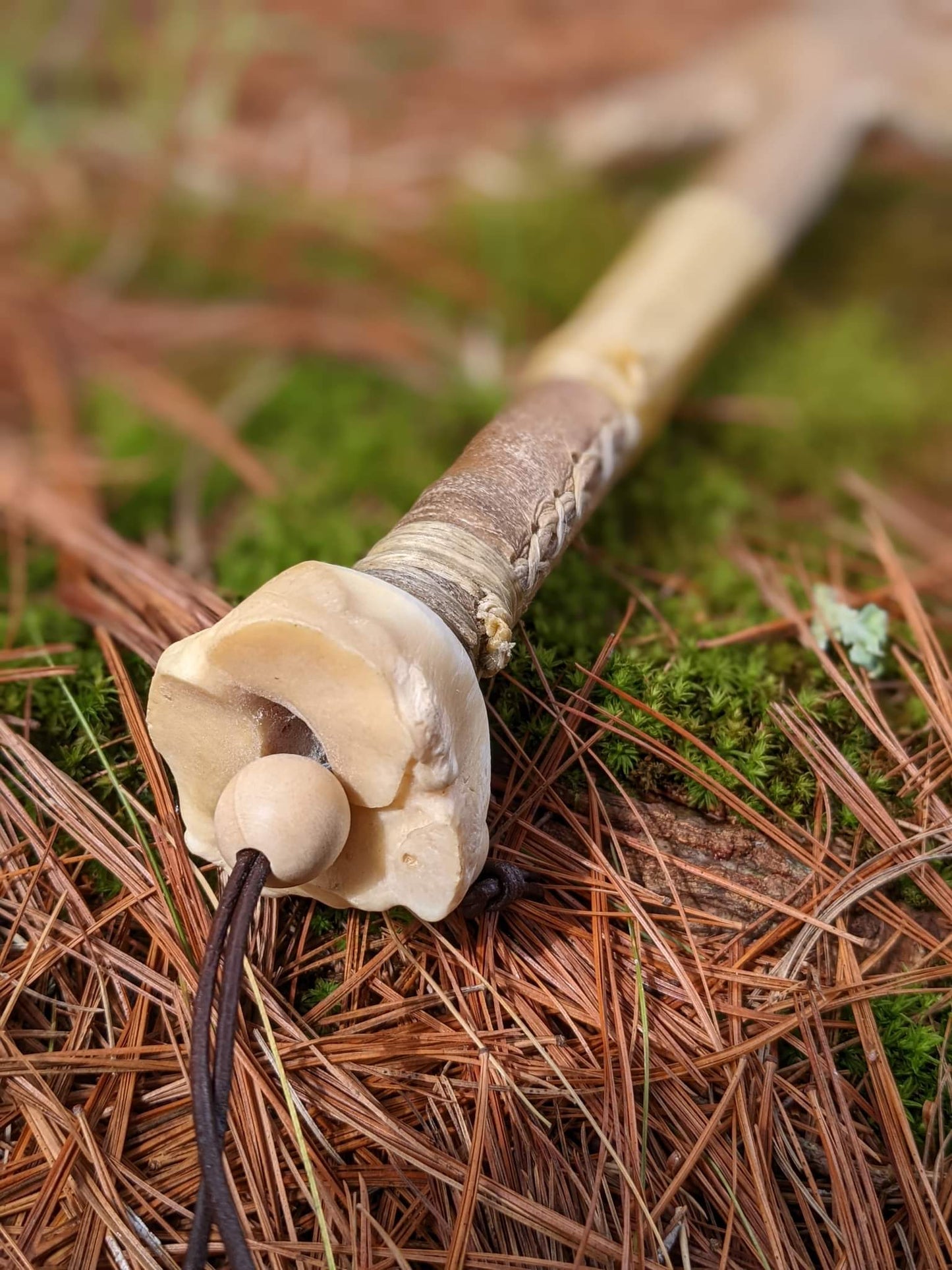Tiwaz / Arrow Elk Hide & Elk Bone Rattle | Shaman Rattle
