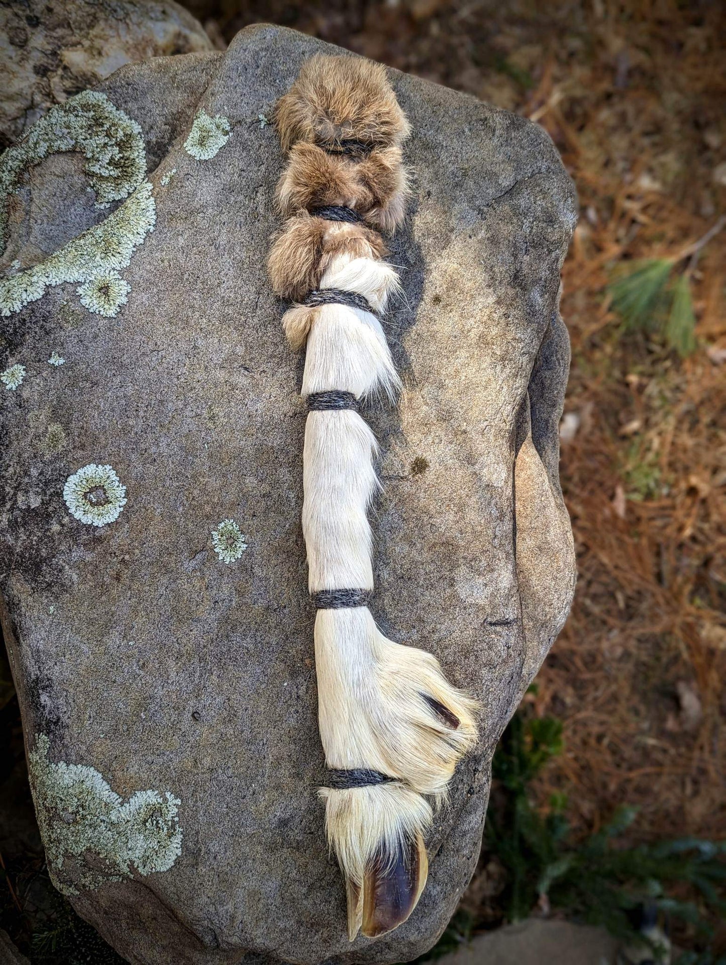 Reindeer Drum With Leg and Hoof Beater And Rattle
