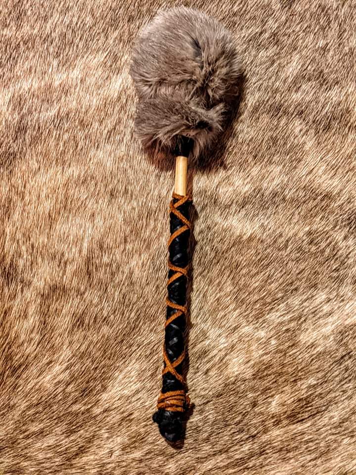 Mead of Poetry 18 Inch Shaman Drum & Beater | Hand Painted Norse Pagan Art