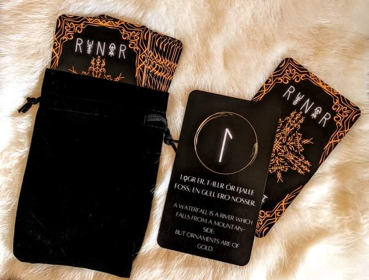 Runar Kvaedi - The Norwegian Rune Poem Cards - Younger Futhark Rune Poetry