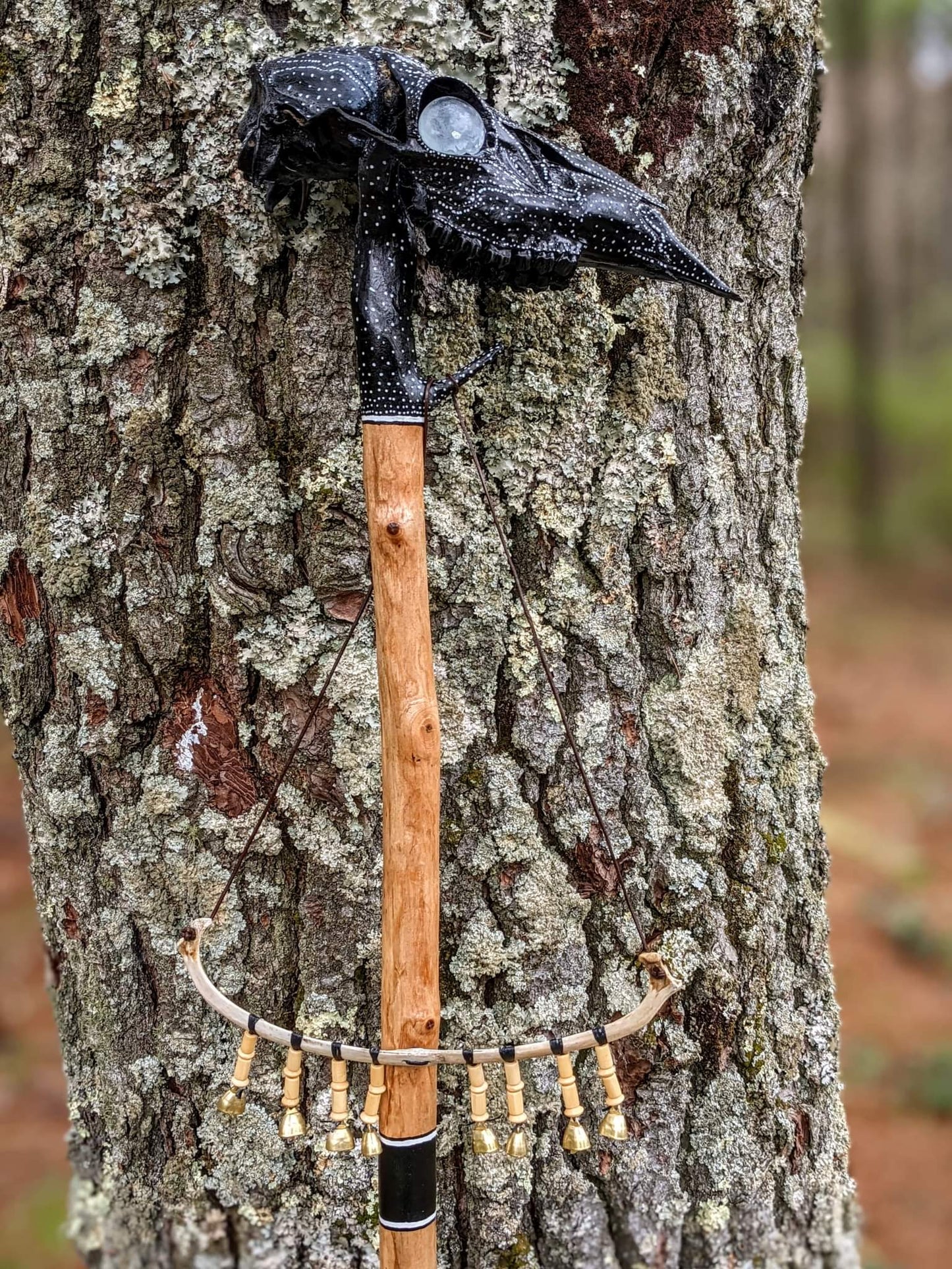 Bone and Bell Ritual Drakkar | Deer Ribs