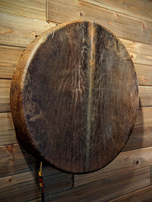 "Right Path" 18 Inch Horse Hide Horse Tail Drum