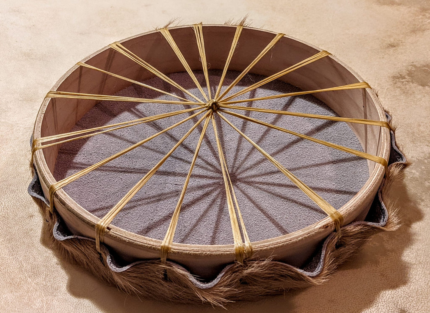 10" Hair On Cowhide Drum | Maple Frame Drum