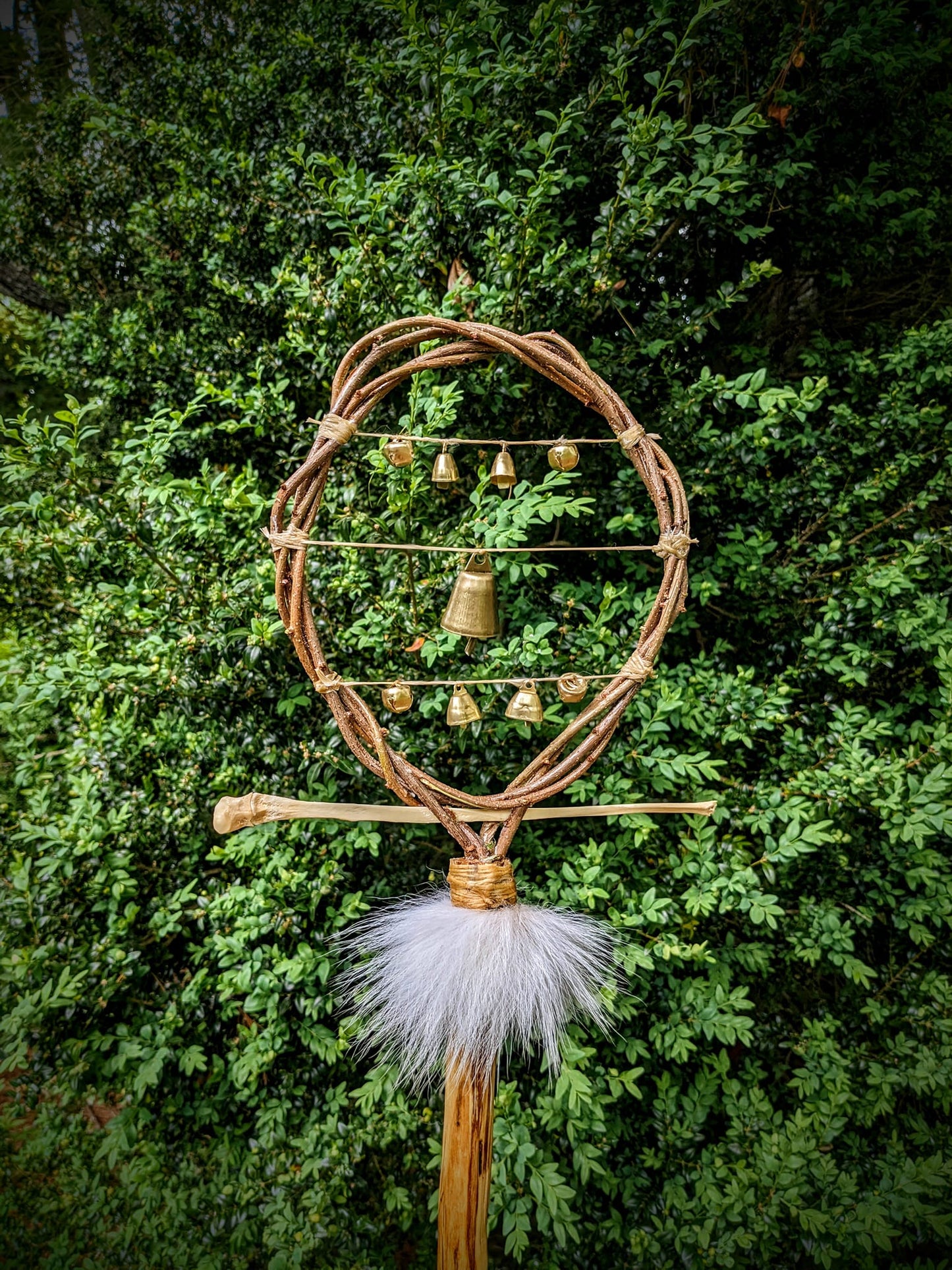 Valdyrbjalla "Wolf Bell" Shaman Warding Bells Protection Staff