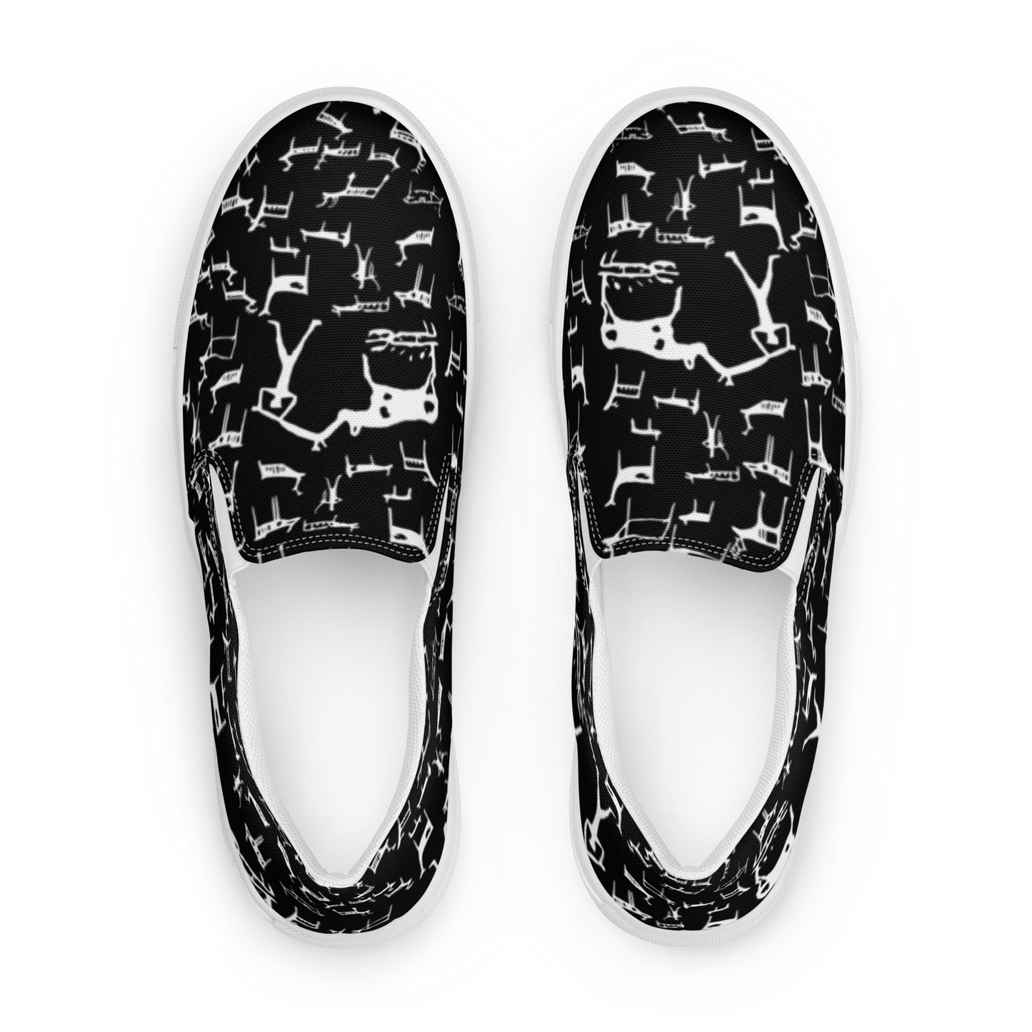 Women’s Slip-on Canvas Reindeer Alta Petroglyph Shoes (Unisex)
