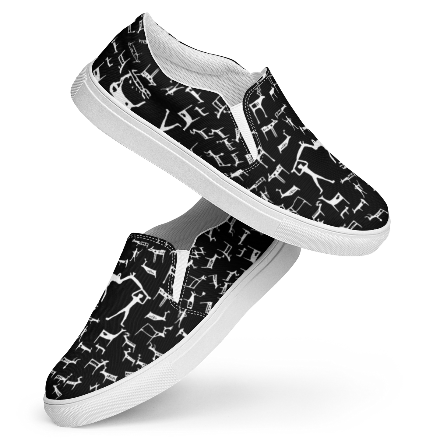 Women’s Slip-on Canvas Reindeer Alta Petroglyph Shoes (Unisex)