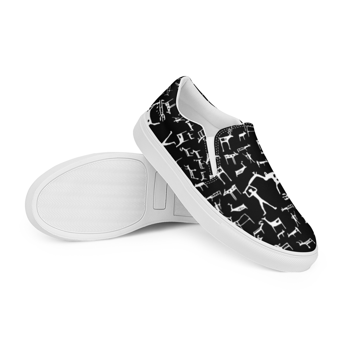 Women’s Slip-on Canvas Reindeer Alta Petroglyph Shoes (Unisex)
