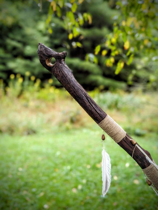 Poplar Tree Branch Ceremonial Staff