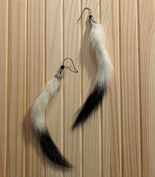 Winter Ermine Tail Earrings