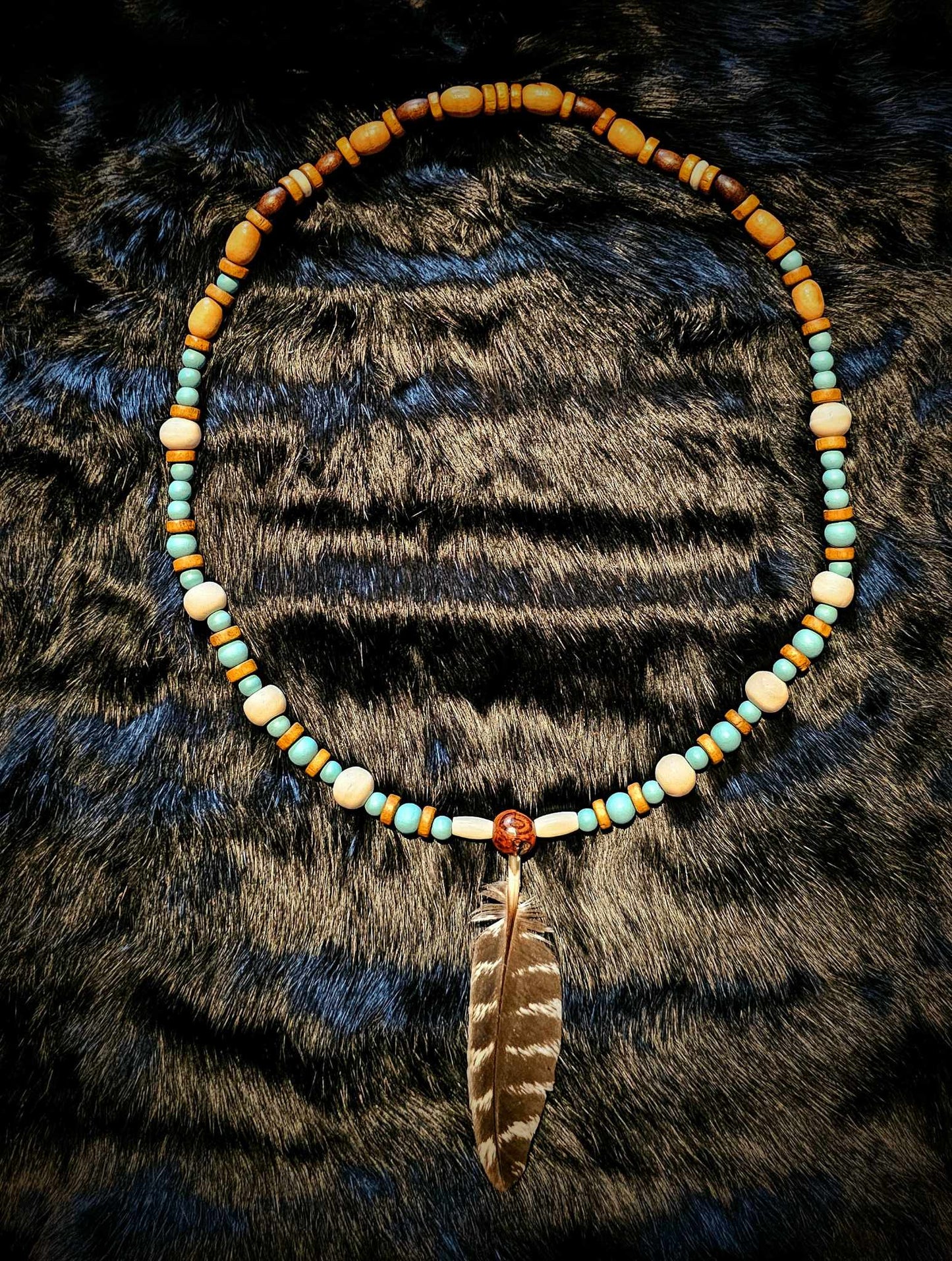 Nature Bone and Feather Necklaces