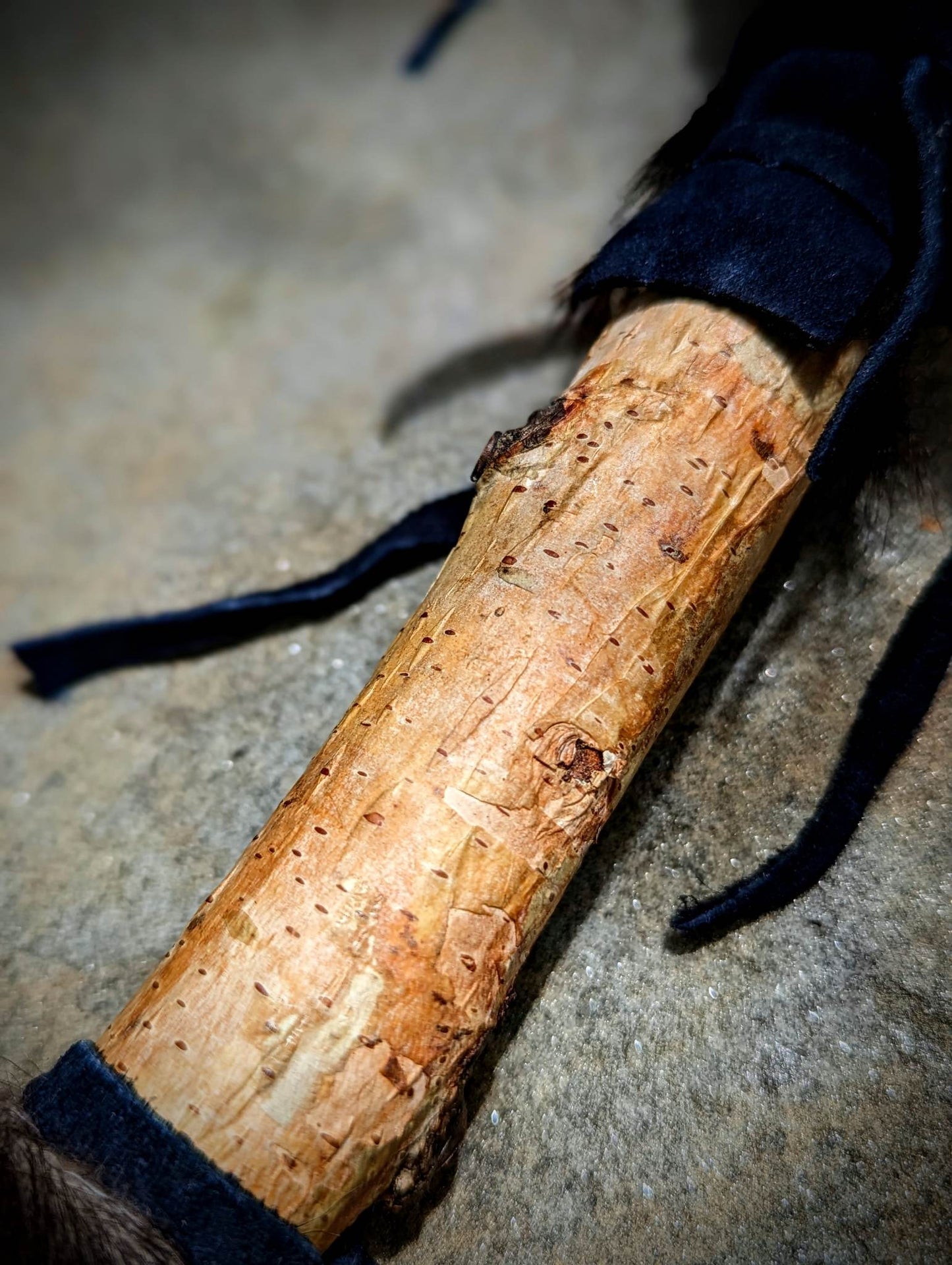 Icelandic Magic Stave Rotakross | Bear Hide Shaman Rattle