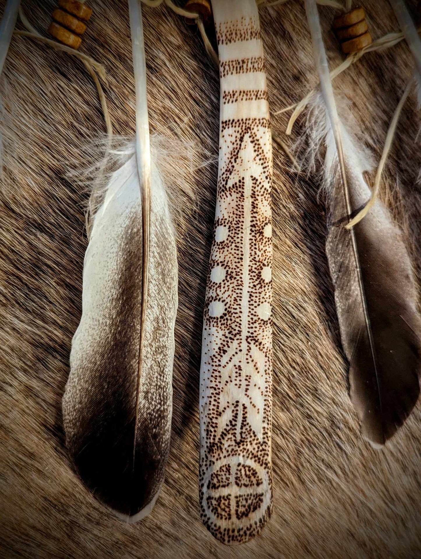 Sunwheel Arrow Feather Necklace
