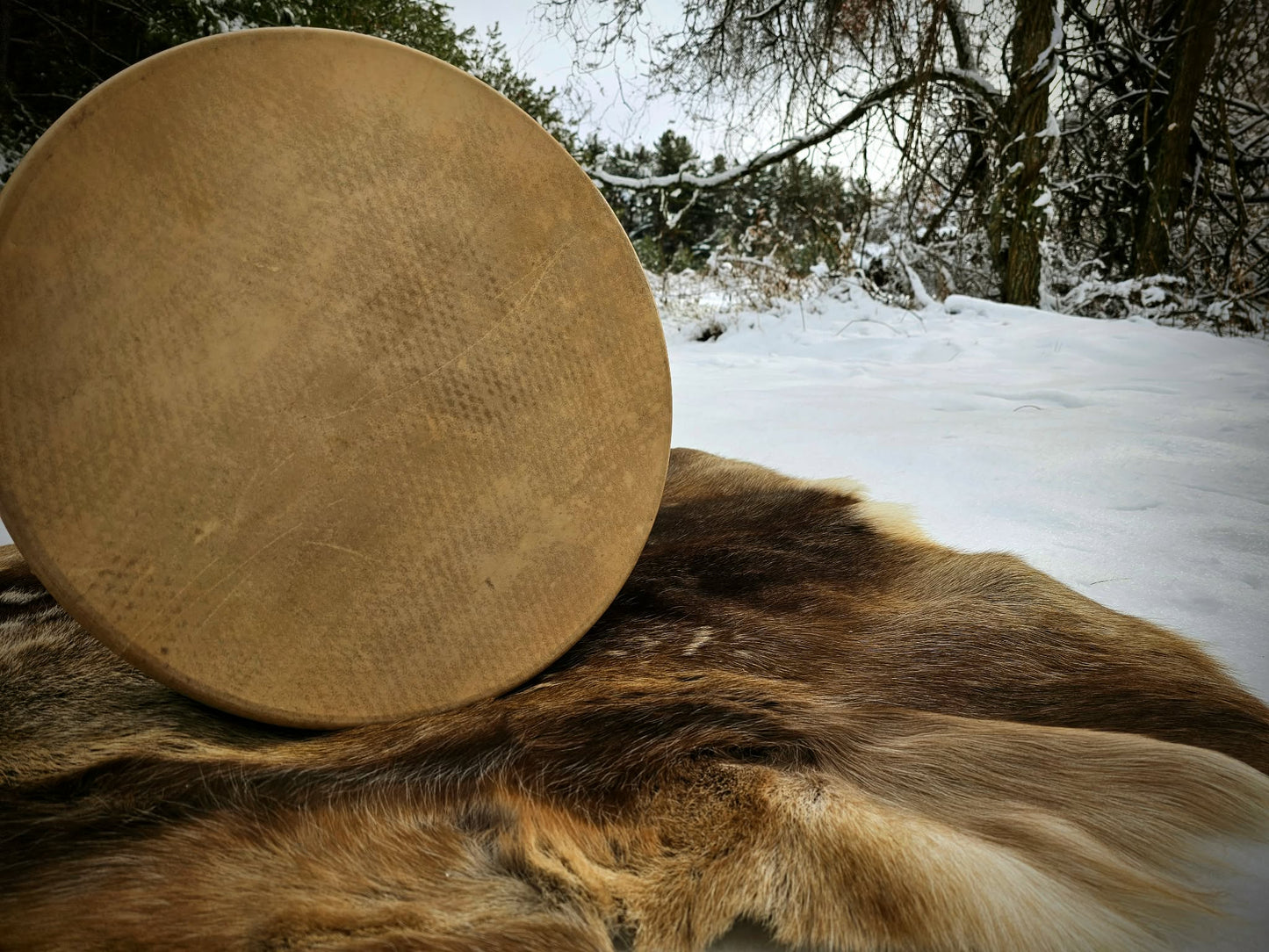 Deer Hide Drum 20" With Custom Art Option