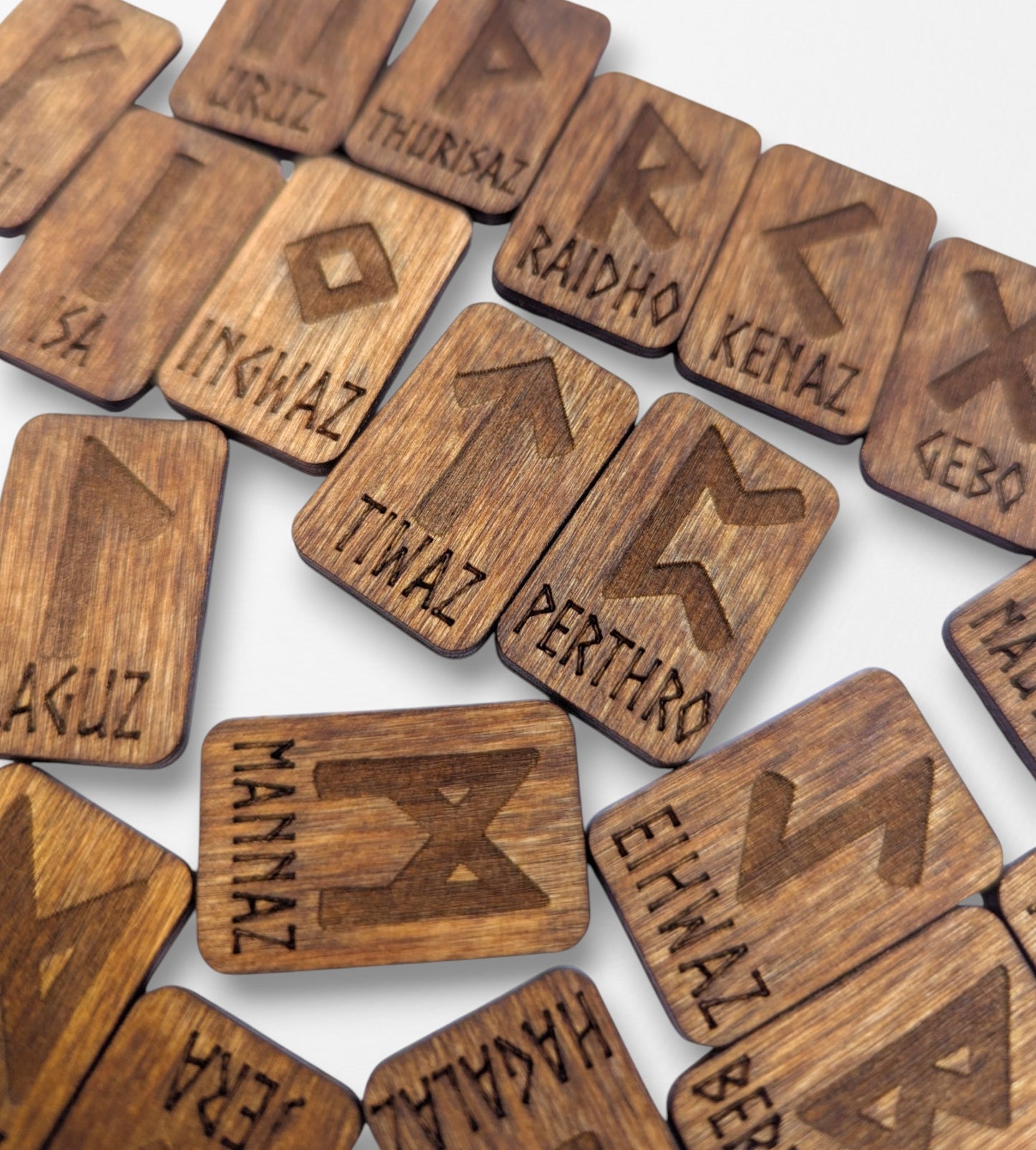 Labeled Visual Aid Learn Runes Elder Futhark Rune Set