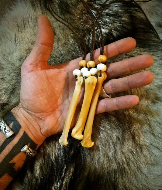 Wolf Bone Talisman Necklace