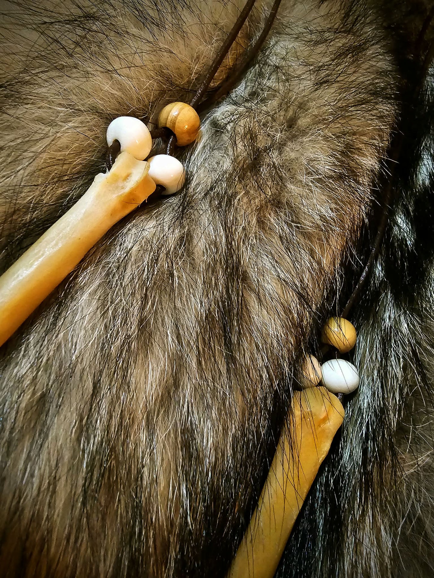 Wolf Bone Talisman Necklace