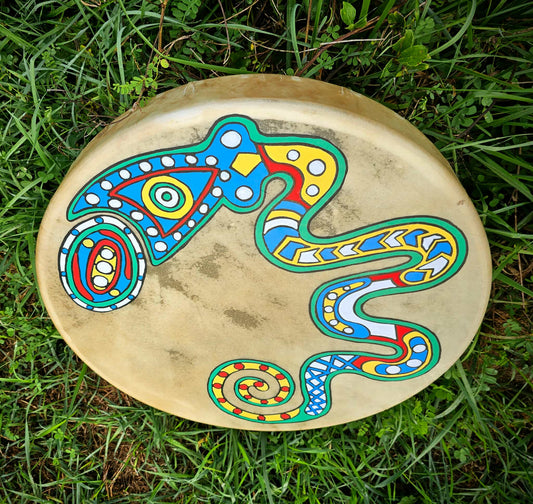 Great Serpent Mound 20" Elk Hide Drum