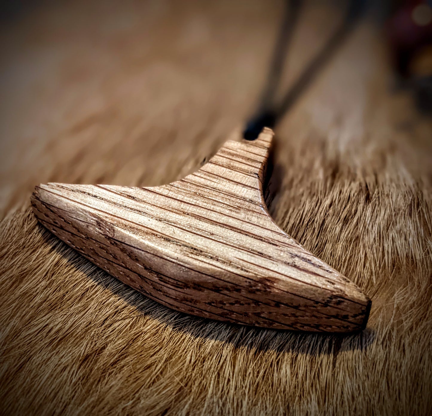 Red Oak Brokkr's Mjolnir Pendant | Hand Carved |