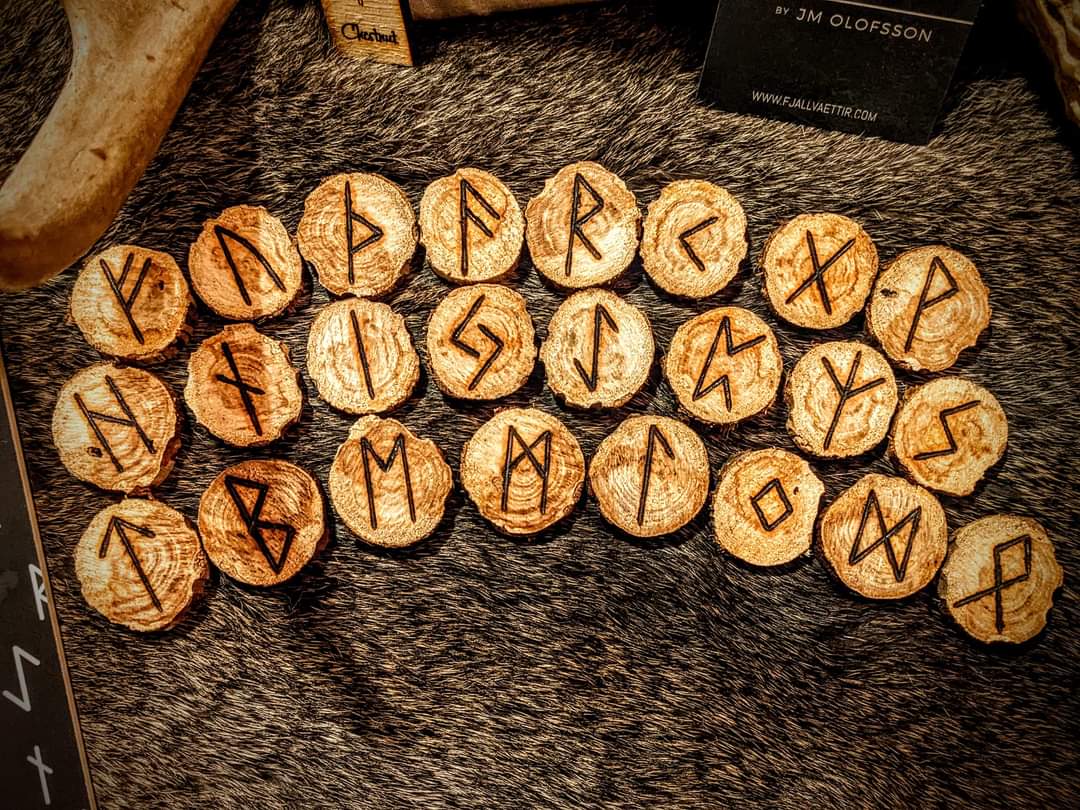 Chestnut Branch Elder Futhark Rune Set
