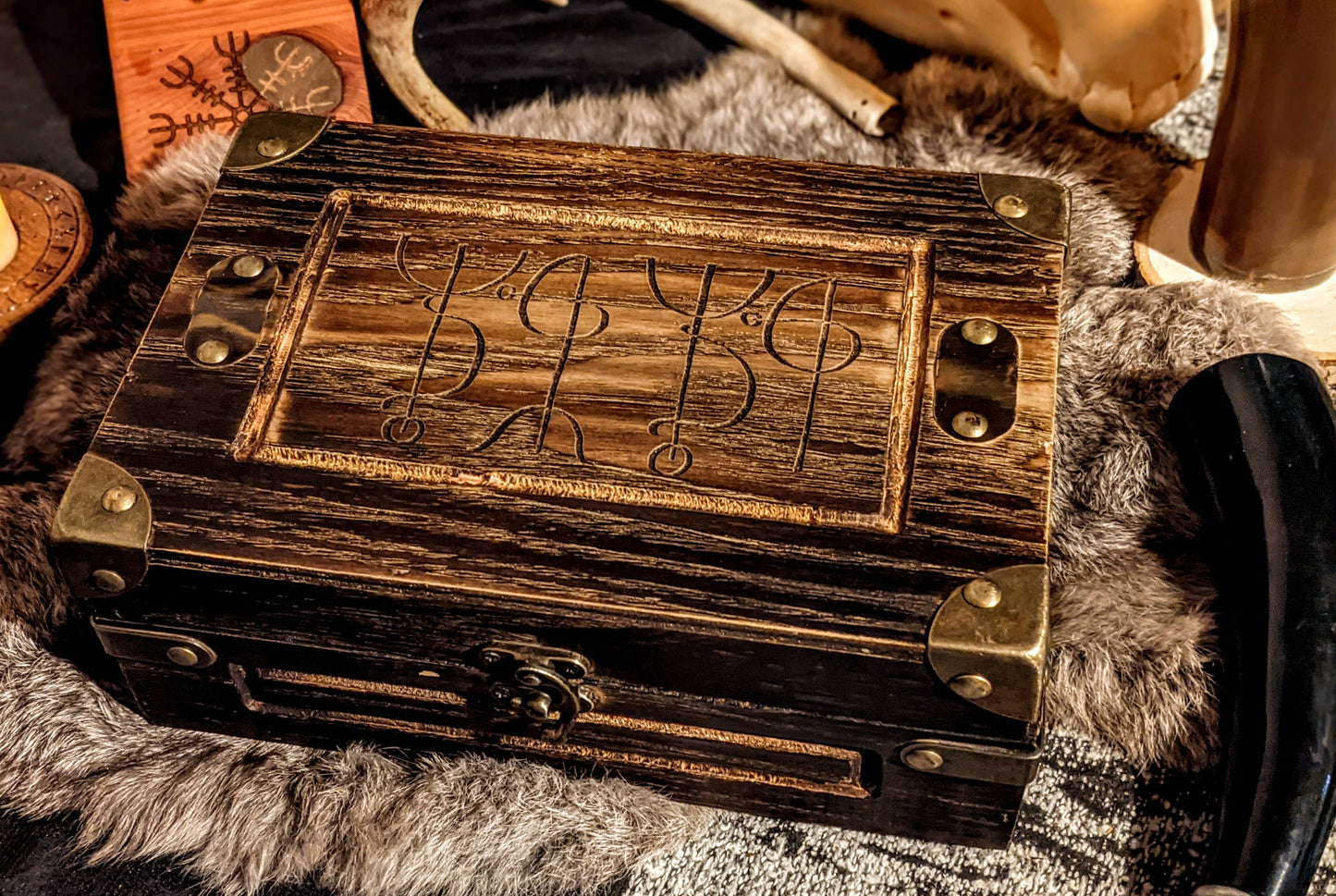 Draumstafir Icelandic Magic Bedside Box | "To dream what your heart desires" | Norse Pagan | Volva | Heathen | Asatru