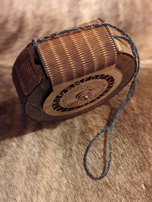 All Wood Purse | Living Edge Wood Rune Bag