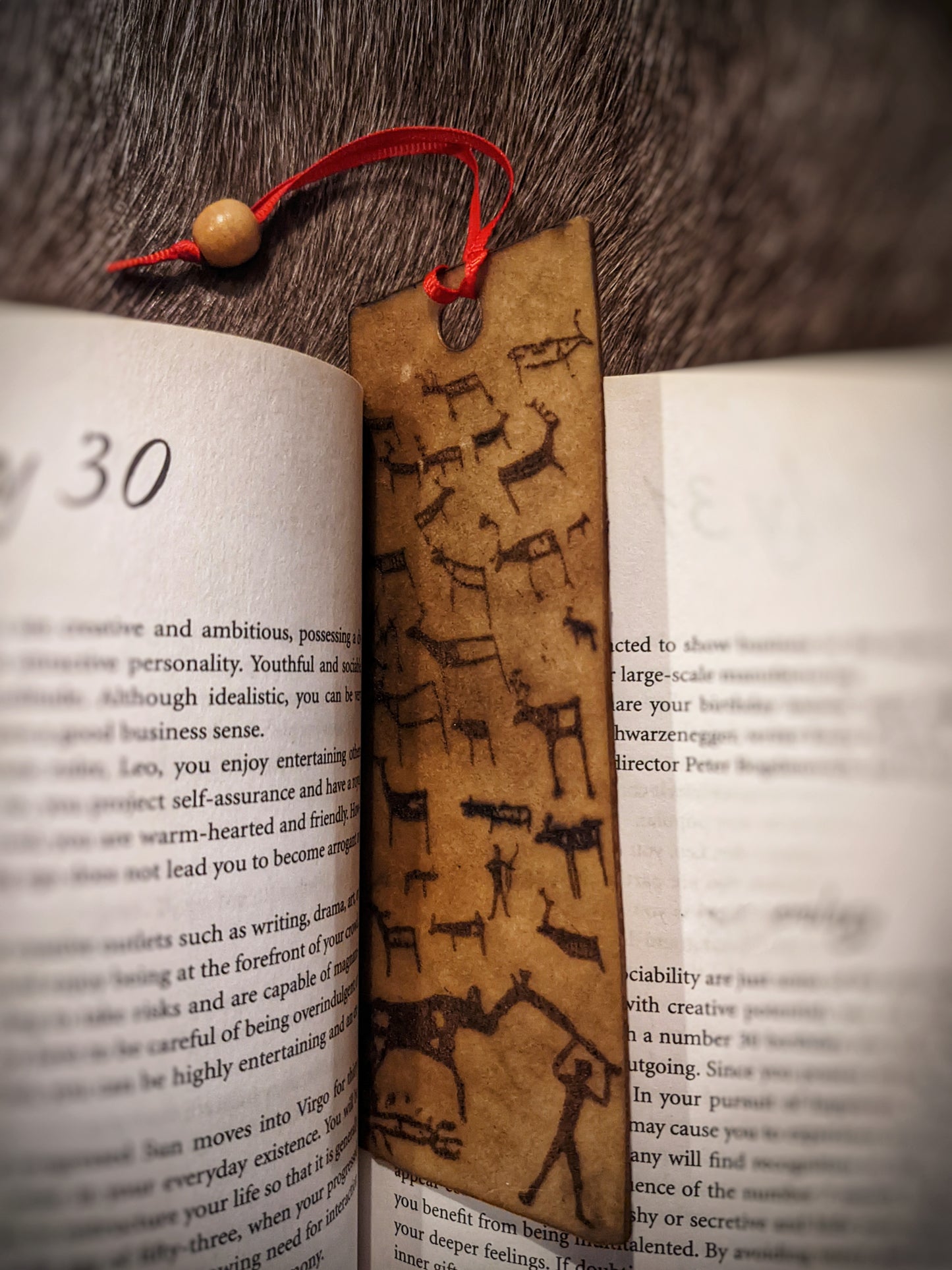 Elk Hide Petroglyph Bookmark | Nordic Art