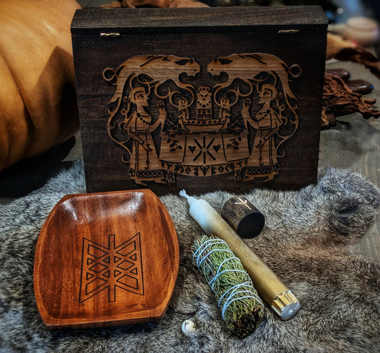 Mother's Night Wood Yule Disir Box | Gift Box