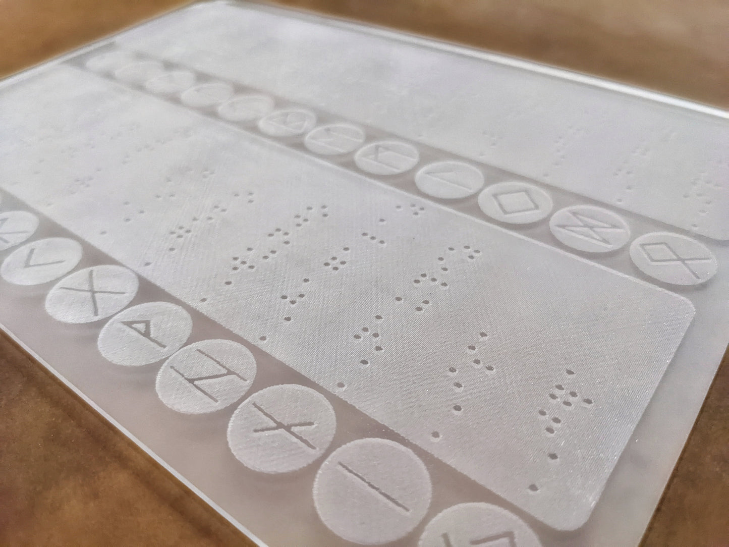 Elder Futhark Braille Rune Board For Blind or Visually Impaired | Tactile Rune Guide