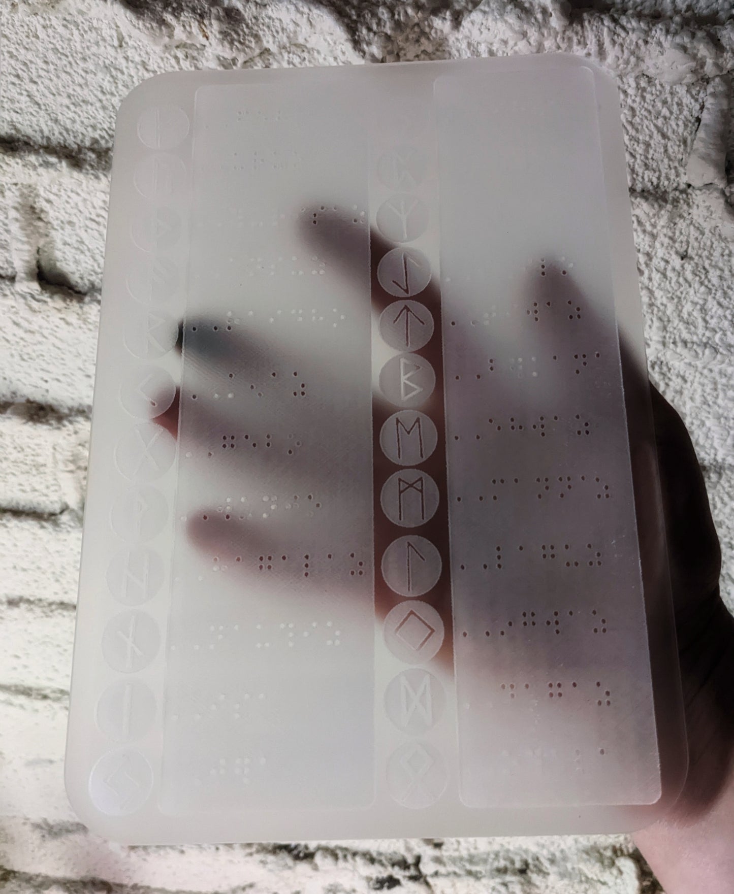 Elder Futhark Braille Rune Board For Blind or Visually Impaired | Tactile Rune Guide