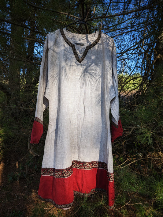 Flax Linen Armstreet Viking Dragon Tunic