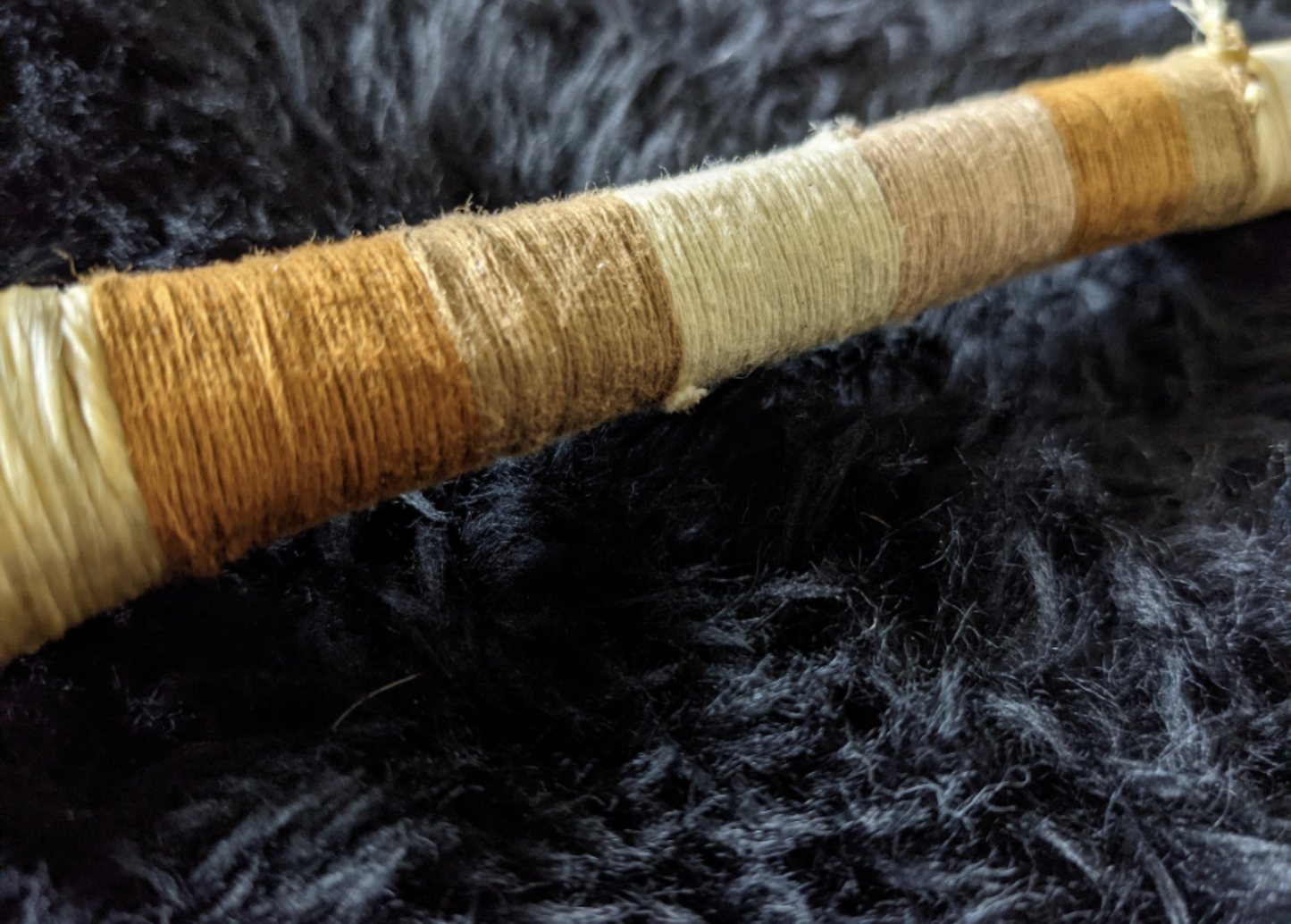 Duck Feather Bone Handle Smoke / Smudge Wand Sinew Wrapped 15"