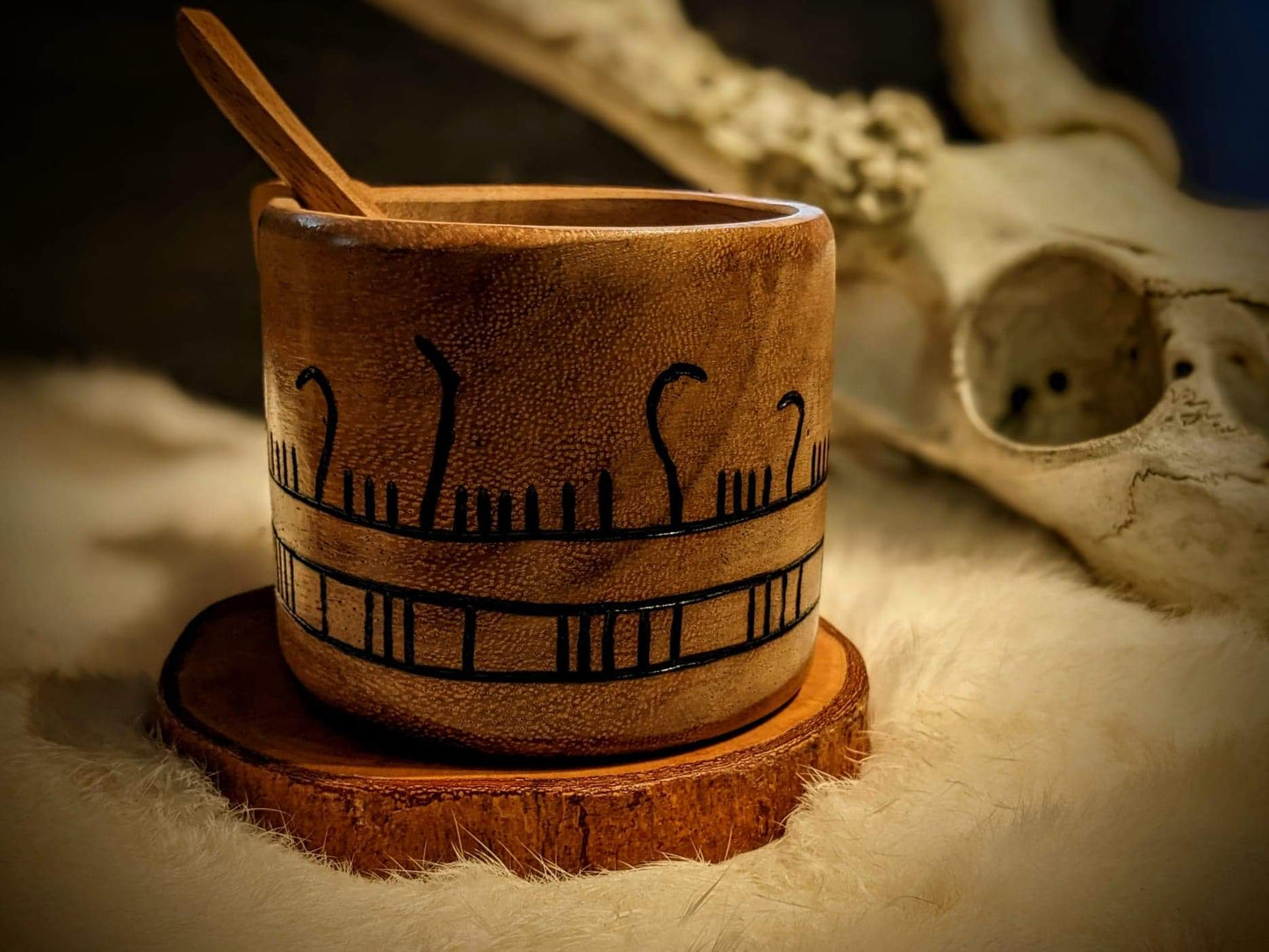 Drakkar Wood Kuksa Gift Set | Coaster | Spoon
