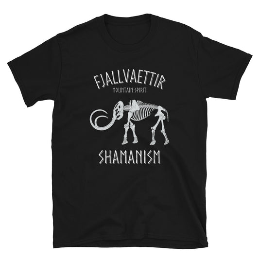 Fjallvaettir Mammoth Skeleton Short-Sleeve Unisex T-Shirt Mountain Spirit Shamanism